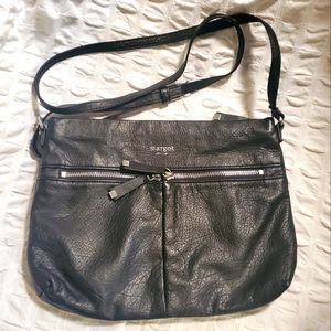 Margot Genuine Leather Black Handbag Like New